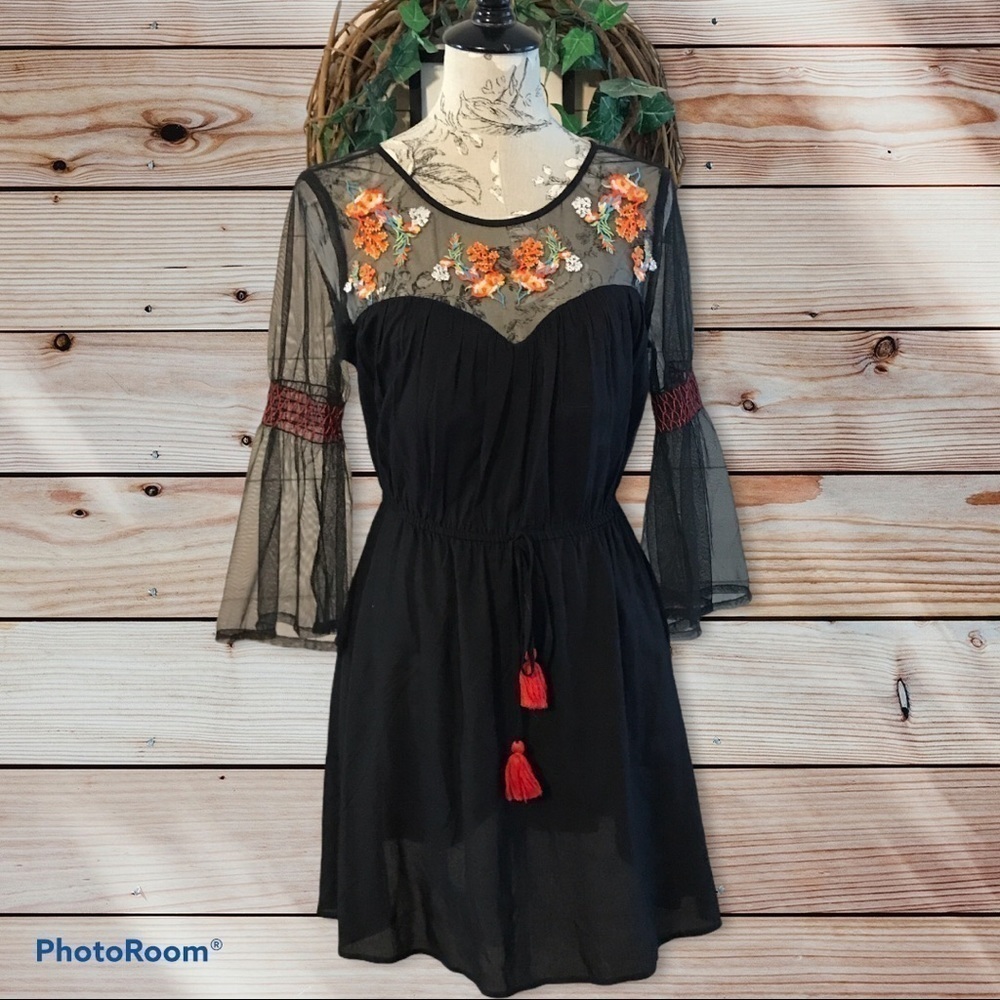 🆕 True Destiny Black Boho Dress MJ